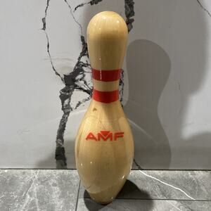 Vintage 1989 AMF Wood Bowling Pin Fair Lanes Western Classic Phoenix Arizona
